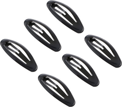 

Franck Provost (France) Tic Tac Snap Hair Clips (6 pcs) - (Black) Tic Tac Clip(Black)