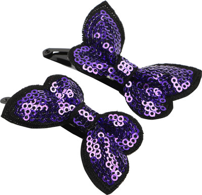 

Princesse Lili (France) Butterfly Tic Tac Hair Clips for Girls and Kids (2 pcs) - (Purple) Tic Tac Clip(Purple)