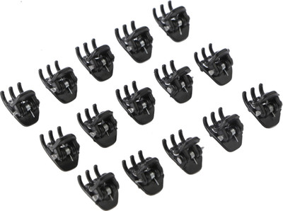

Franck Provost (France) Mini Butterfly Hair Claw Clips (15 pcs) - (Black) Hair Claw(Black)