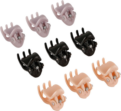 

Franck Provost (France) Mini Butterfly Hair Claw Clips (9 pcs) - (Mix Colour) Hair Claw(Multicolor)
