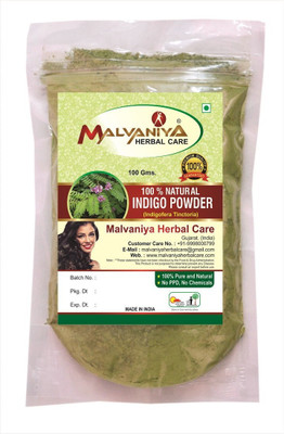 

Malvaniya Herbal Care 100% Natural Indigo Leaves100% Natural Indigo Leaves (Indigofera Tinctoria) Hair Color(Black Color)