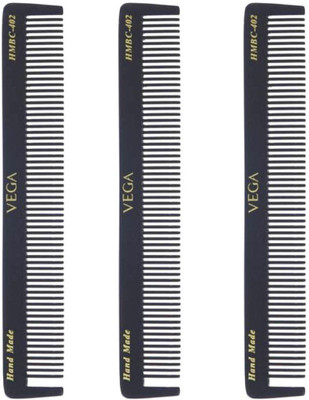 

VEGA HMBC -402 Black hand Made Comb (Pack of 3)