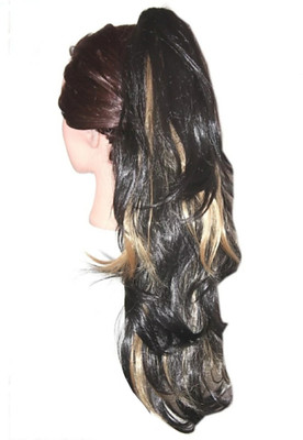 

Alizz Golden highlighter wig Step Cutting silky pony tail Hair Extension
