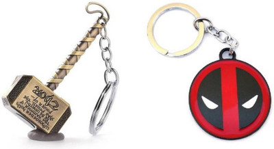 

CONFIDENT Marvel's Thor & Deadpool Metal Key Chain