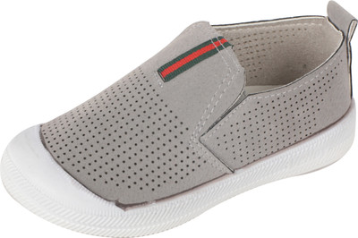 

Yellow Bee Boys Slip on Moccasins(Grey