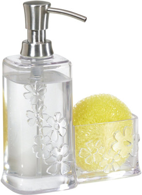 

Shrih Soap Dispenser and Scrubby Caddy, Clear 500 ml Soap Dispenser(Clear)