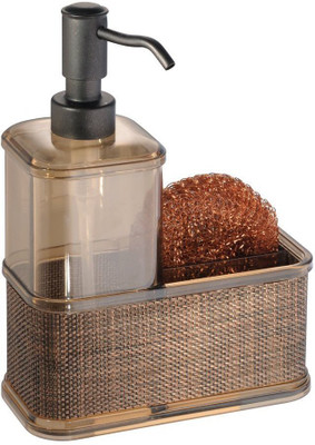 

Shrih Twill Plastic Soap Pump Caddy, Bronze 500 ml Soap Dispenser(Brown)