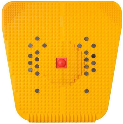 WIB 81 Acupressure Power Mat With 22 Bio Magnets Massager(yellow)