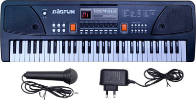 

Sanyal 61 Keys Electronic Piano Keyboard with LED Display & Microphone, Awesome Tools for Kids to Learn Music (Black)(Multicolor)