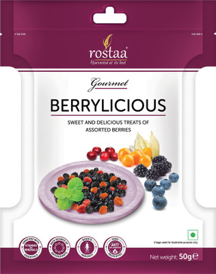 

Rostaa Berrylicious 50gm Mini Pouch Assorted Fruit(50 g, Pouch)