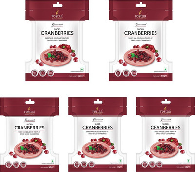 

Rostaa Cranberry Slice 50gm Mini Pack Combo Cranberries(50 g, Pouch)