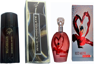 

dsp RED MUSK PERFUME 100 ML + WILD CHOCOLATE PERFUME 100 ML Eau de Parfum - 100 ml(For Men & Women)