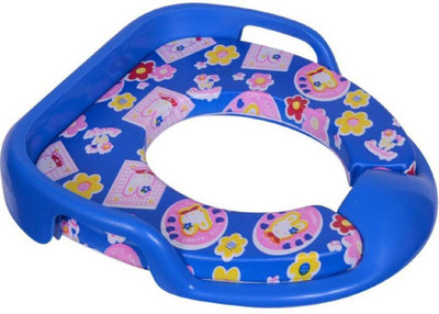 

IndusBay Baby Potty Training Seat with cushion Potty Seat soft potty trainer with Handle, Toilet Training commode Seat - Blue Potty Seat(Blue)