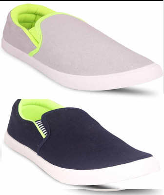 

JETTER Loafers For Men(Green, Green, Grey green+blue green