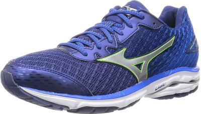 

Mizuno WAVE RIDER 19 Running Shoes For Men(Multicolor, Twilight blue/silver/green/green gecko