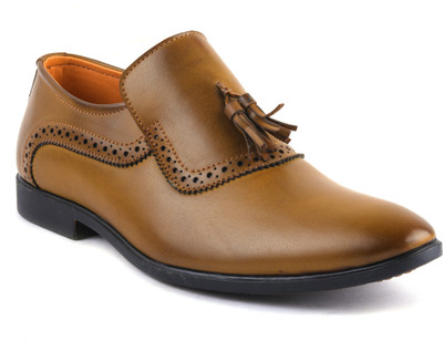 

J-10 J10 Casual Shoe for Men's 1504 Teak  Party Wear For Men(Tan