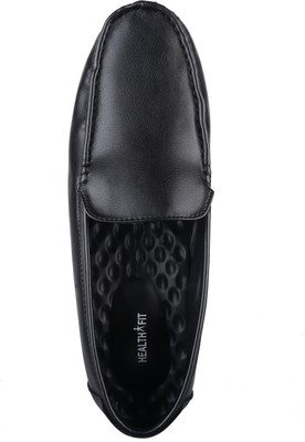 

HealthFit Men's Diabetic & Orthopedic Arch Support Footwear Loafers For Men(Black