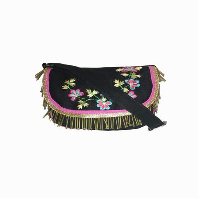 

Fly Angels Girls Black Canvas Sling Bag