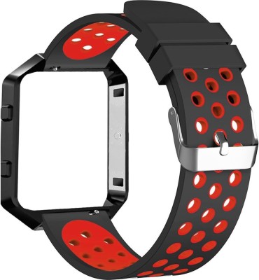 

House of Quirk Fitbit Blaz Smart Watch Strap(Black, Red)
