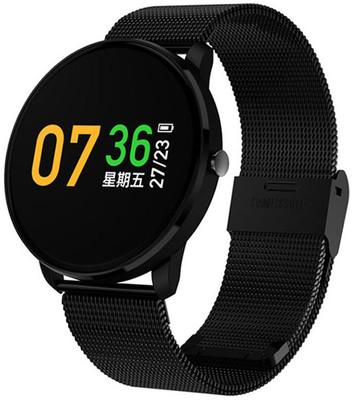 

OWO CF007S Heart Rate Blood Pressure Waterproof Reminder for Android / iOS Black Smartwatch(Black Strap Free Size)