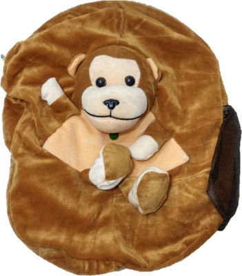 

RG TRADERS CUTE MONKEY BAG - 12 cm(Brown)