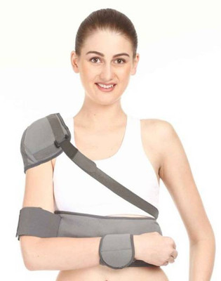 

Kudize Elastic Shoulder with Arm Support Shoulder immobilizer Support (28 to 32 inch or 70 to 80 cm) Shoulder Support(Grey