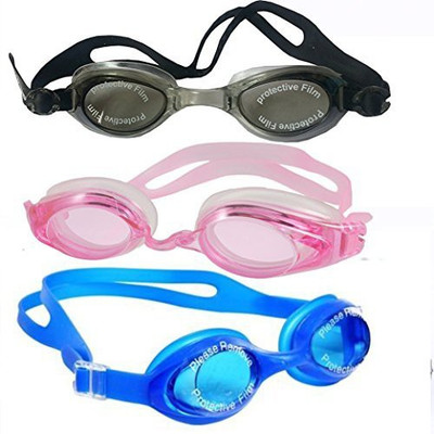 

BAANI INTERNATIONAL BEST QUALITY SWIMMING GOGGLE KIT PACK OF THREE ( BLUE + BLACK + PINK ) Swimming Cap(Multicolor, Pack of 3), Blue;grey;pink
