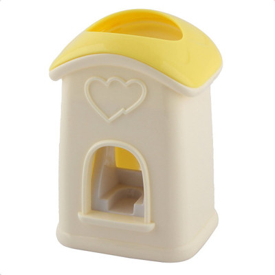 

House of Quirk Plastic Toothbrush Holder(Yellow, Wall Mount)