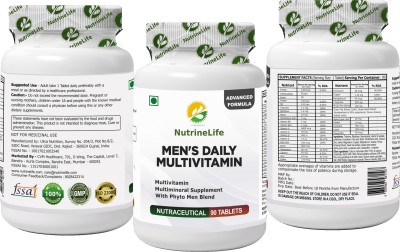 

NutrineLife NutrineLife Multivitamin For Men Supplement Men,s Daily With Multivitamin , Essential Minerals(90 No)