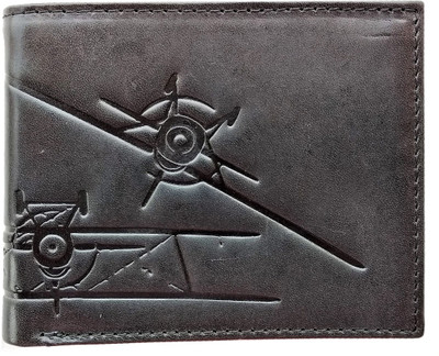 

Royal Scot Grey Men Black Genuine Leather Wallet(6 Card Slots)
