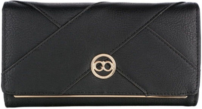 

Gio Collection Women Black Artificial Leather Wallet(6 Card Slots)