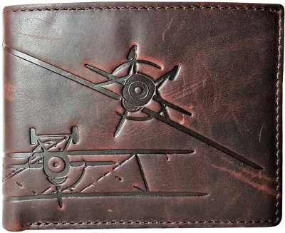 

Royal Scot Grey Men Brown Genuine Leather Wallet(6 Card Slots)