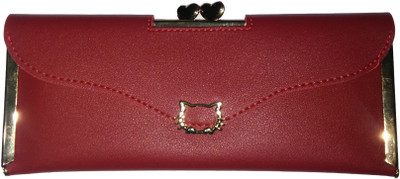 

Fashion Catz Women Red Artificial Leather Wrist Wallet(4 Card Slots), White