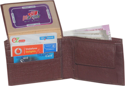 

Maximo Men Brown Artificial Leather Wallet(5 Card Slots)