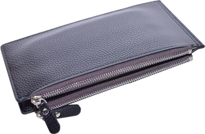 

Knott Women Black Artificial Leather Wallet(17 Card Slots)