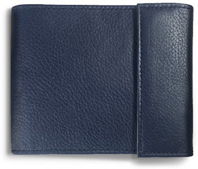 

Firdekho Men Khaki Genuine Leather Money Clip(3 Card Slots), Port blue