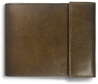 

Firdekho Men Brown Genuine Leather Money Clip(3 Card Slots), Roast brown