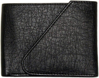 

MrSanotiyas Boys Black Artificial Leather Wallet(5 Card Slots)