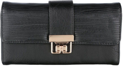 

Gio Collection Women Black Artificial Leather Wallet(6 Card Slots)