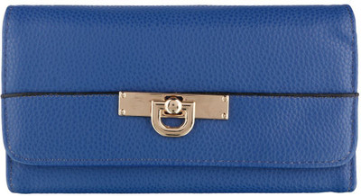 

Gio Collection Women Blue Artificial Leather Wallet(6 Card Slots)
