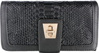 

Gio Collection Women Black Artificial Leather Wallet(6 Card Slots)