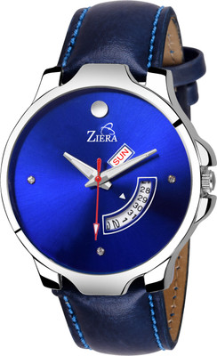 

Ziera ZR7078 Blue Leather Strap DAY & Date Boy's watch Watch - For Men