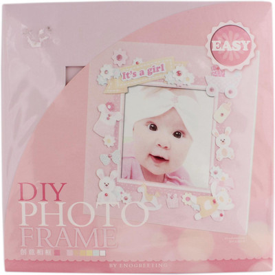 

Tootpado It’s A Girl, DIY Photo Frame Set (SPF09) - Pink - (CDIY10) - Creative Scrapbooking Make Your Own Picture frame