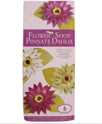 

Tootpado Easy Paper Kit Dahlia Flowers (FS04) - (CDIY08) - Paper Flower Making Kit