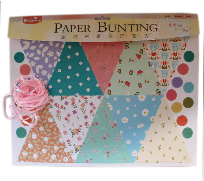 

Tootpado Pretty Florals Paper Bunting Set (EPB1502) - DIY Art and Craft Kits