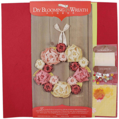 

Tootpado DIY Blooming Flower Wreath (Round BW02) - Red - (CDIY13)