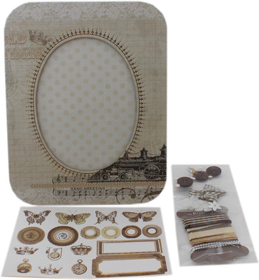 

Tootpado DIY Photo Frame Set (PFA05) - Brown (CDIY09) - Creative Scrapbooking Make Your Own Picture frame