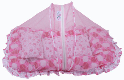 

JAZE BABY Pink Apple baby bed mosquito net bed(Fabric, Pink)