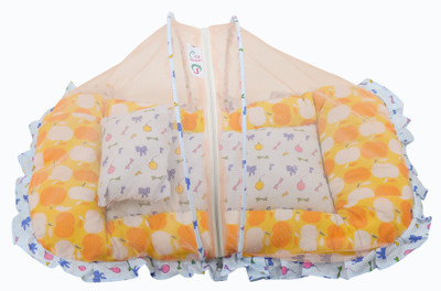 

JAZE BABY Yellow Apple baby bed mosquito net bed(Fabric, Yellow)