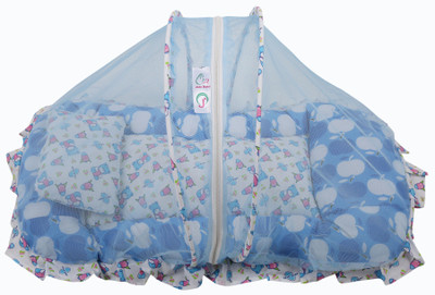 

JAZE BABY Blue Apple baby bed mosquito net bed(Fabric, Blue)